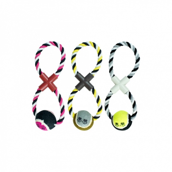Rope Dog Pull & Tug Toy With Ball