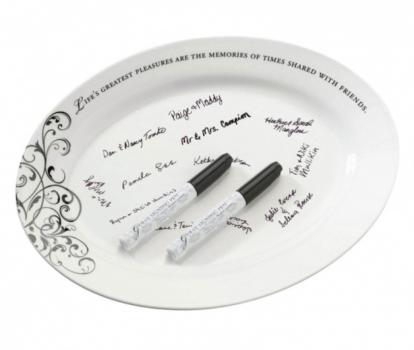 Oval Guest Signing Plate