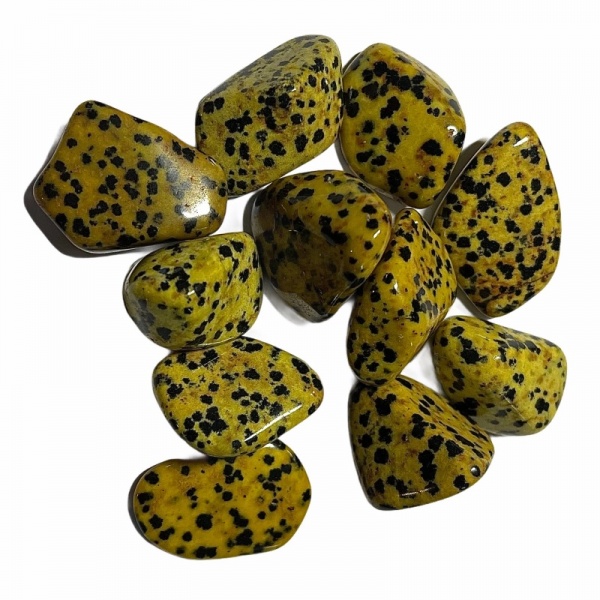 Jasper, Yellow Dalmation Tumblestone