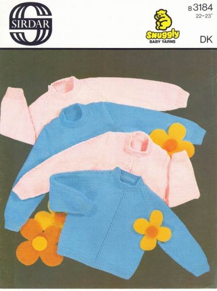 Vintage Sirdar Knitting Pattern No 3184: Children's Sweaters