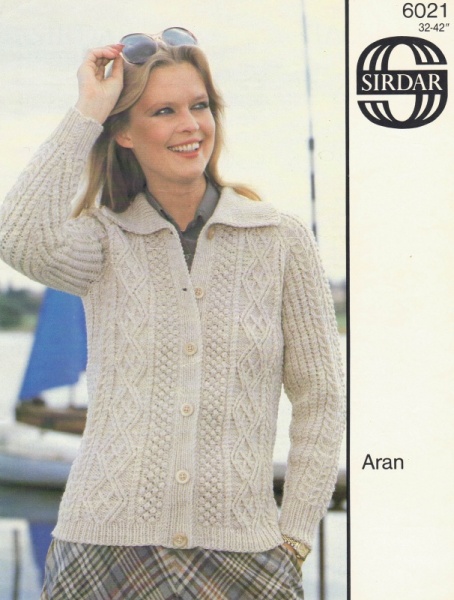 Vintage Sirdar Knitting Pattern No 6021: Lady's Jacket