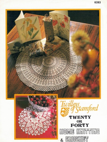 Vintage Twilleys Crochet Pattern 6393: Crochet & Knitted Table Centres