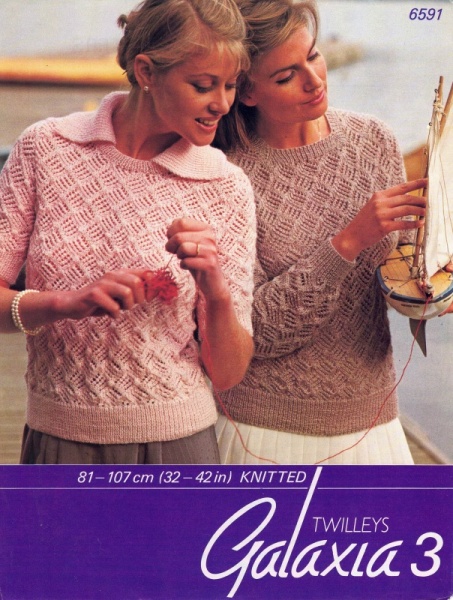 Vintage Twilleys Knitting Pattern No 6591: Knitted Sweaters