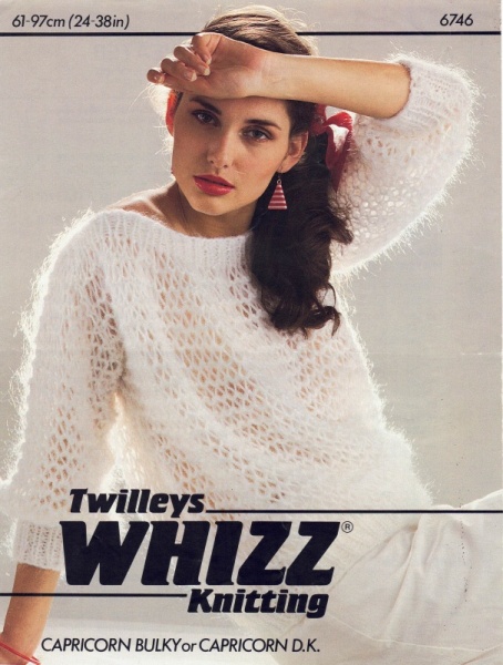 Vintage Twilleys Knitting Pattern No 6746: Knitted Sweater