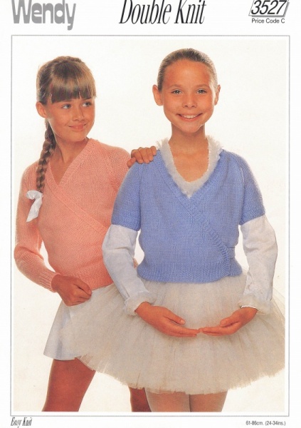 Vintage Wendy Knitting Pattern 3527: Ballet Tops