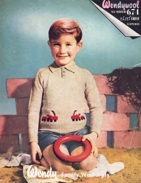 Vintage Wendy Knitting Pattern 674: Boy's Jersey