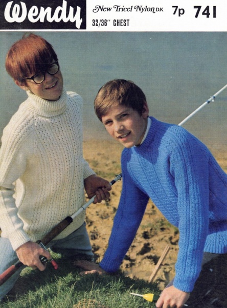 Vintage Wendy Knitting Pattern 741: Boy's Sweater