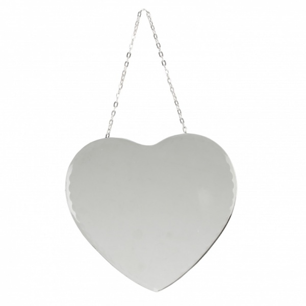 Hestia Heart Shaped Mirror with Chain