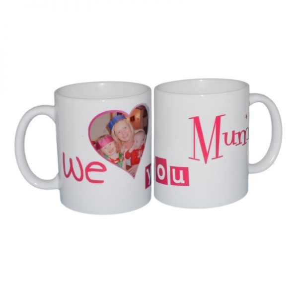 Personalised 'Love You Mum' Ceramic Picture Mug