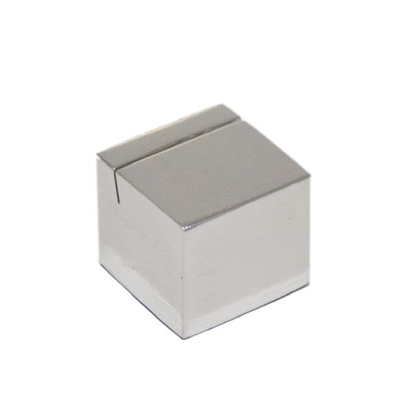 Chrome Cube Place Card Holders