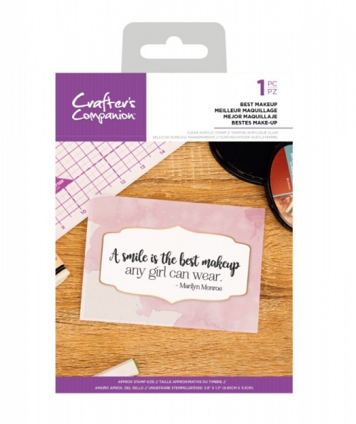 Crafters Companion Clear Acrylic Stamp ~ Best Makeup