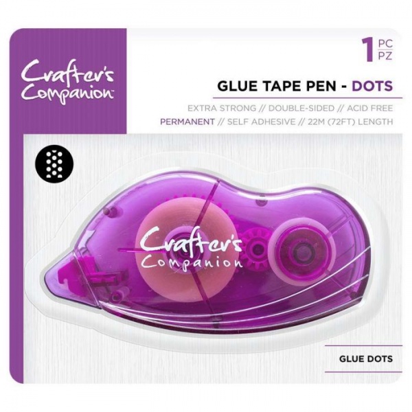Crafters Companion Extra Strong Permanent Glue Tape Pen ~ Dots