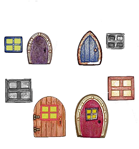 Paint Your Own Fairy Door Kit - Choice of Designs