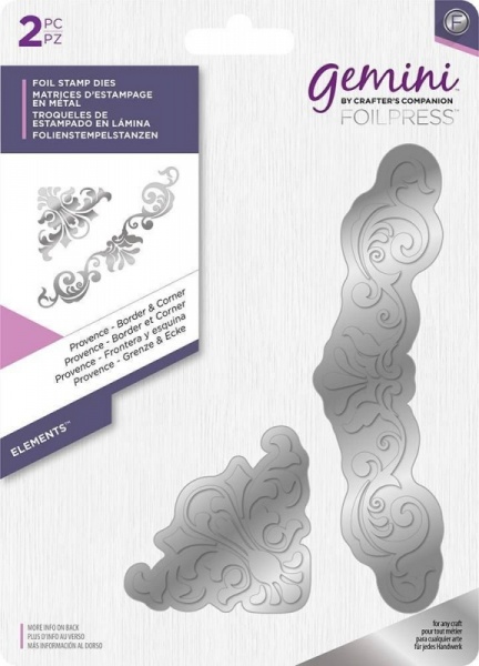 Gemini FOILPRESS Provence Border and Corner Foil Stamp Die Elements