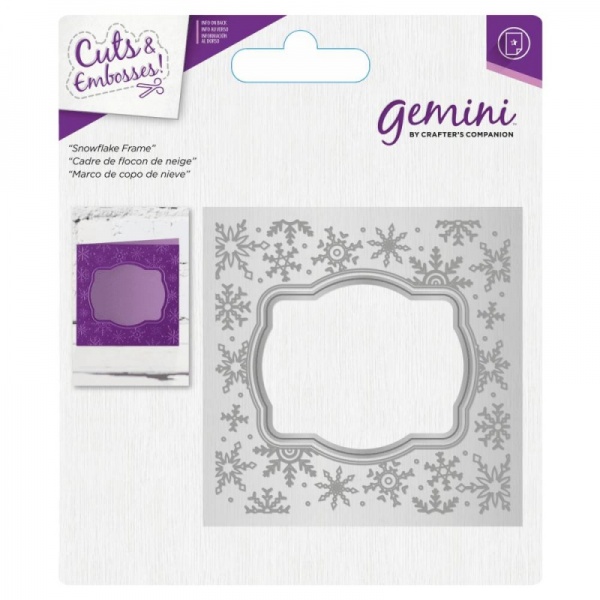Gemini Cut and Emboss Folder - Snowflake Frame