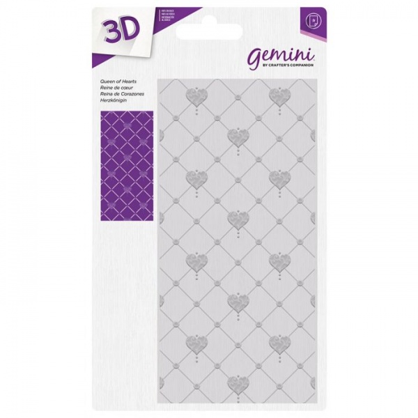 Gemini 3D Embossing Folder ~ Queen of Hearts