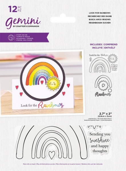 Gemini Stamp & Die - Look For Rainbows