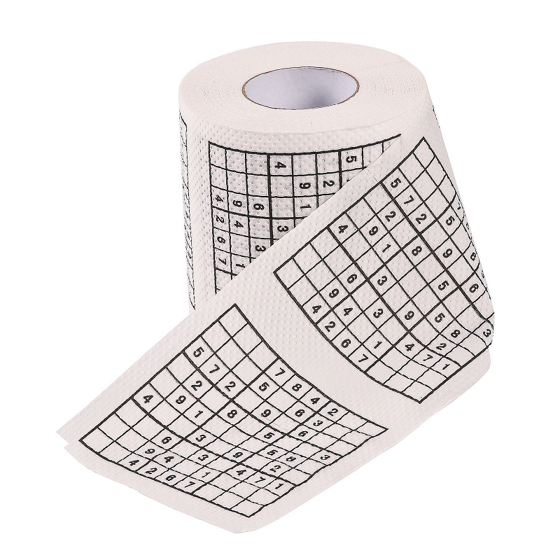 Novelty Roll of Suduko Puzzle Toilet Paper