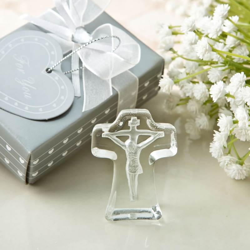 Choice Crystal Collection Cross with Deep Etch of Jesus