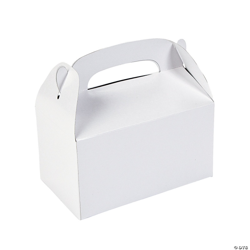 White Party Treat Boxes ~ Pack 6