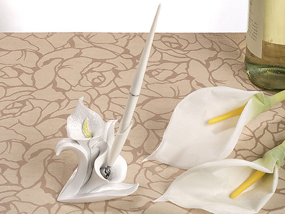 Calla Lily Design Wedding Pen Set