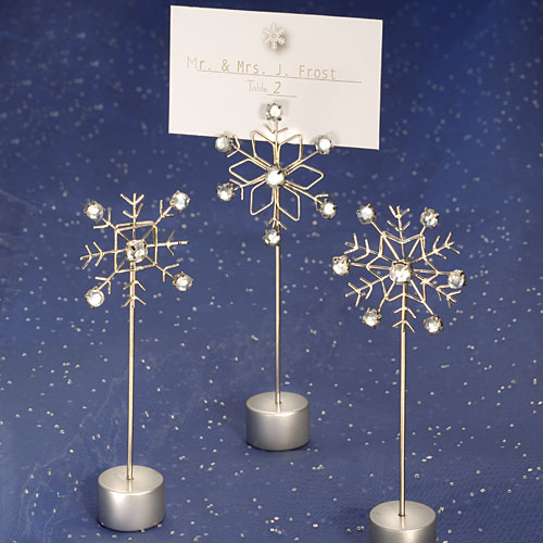 Snowflake Design Place Card Holders