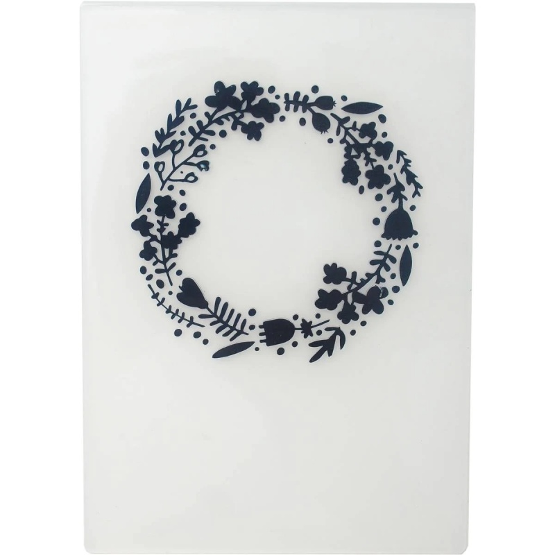 Floral Wreath Embossing Folder A6