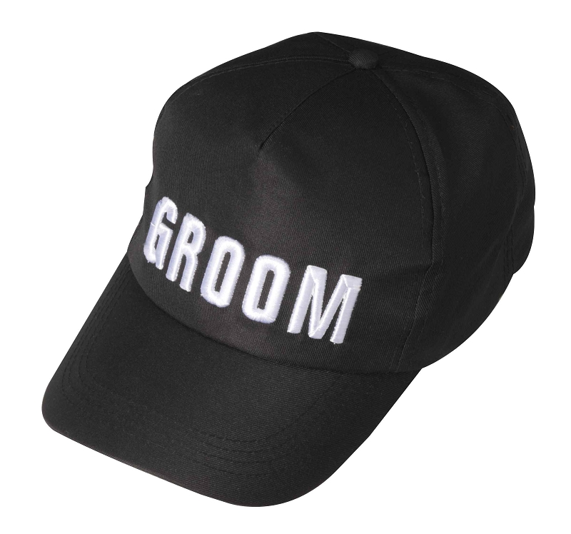 Black Groom Baseball Cap