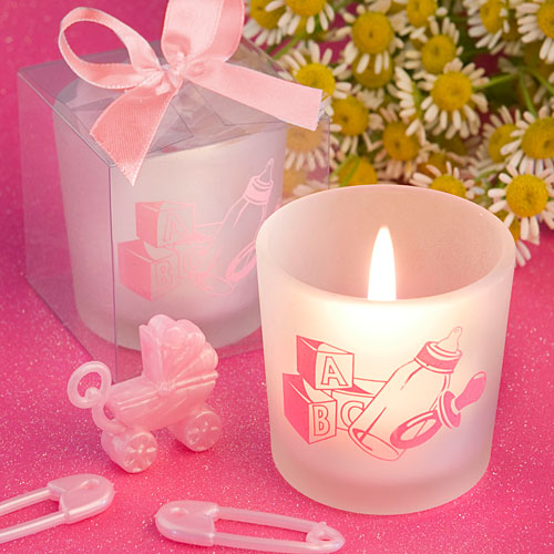 Baby Girl Themed Votive Candle