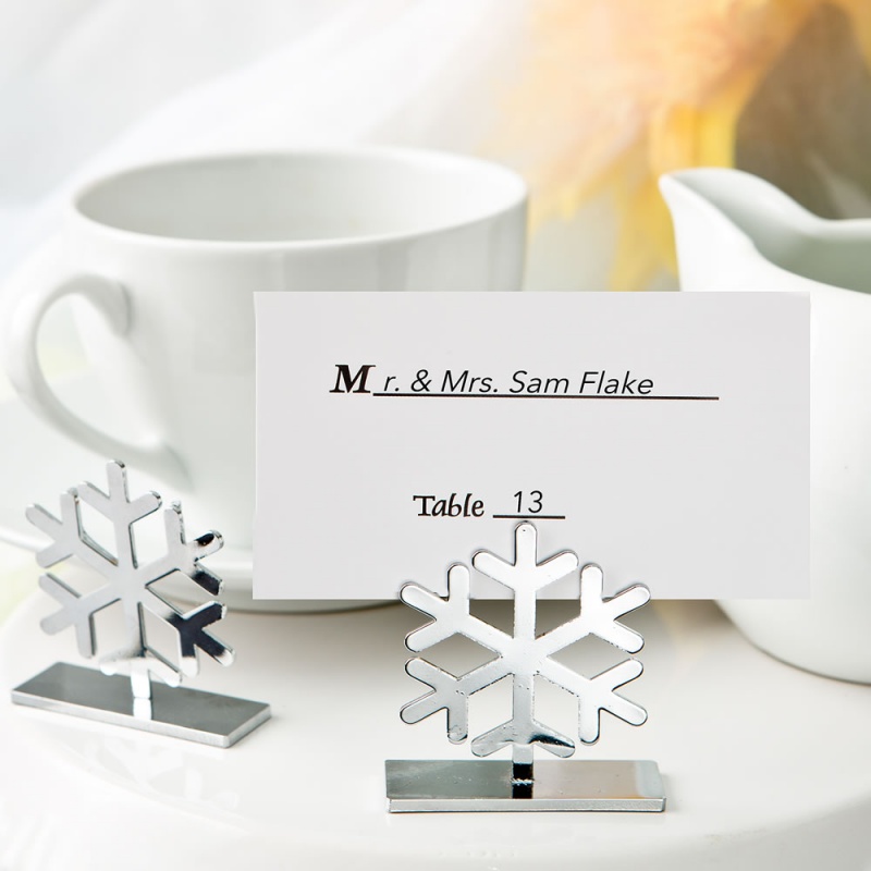 Snowflake Design Place Card / Photo Holders