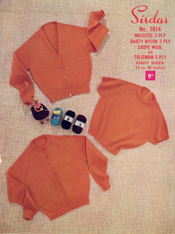 Vintage Sirdar Knitting Pattern 7814- Ladies Twin Set