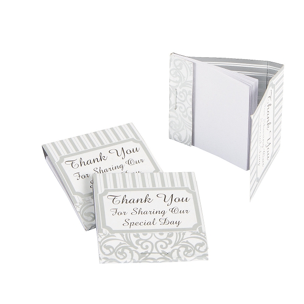 Silver Swirls Matchbook Notepads ~ Pack 12