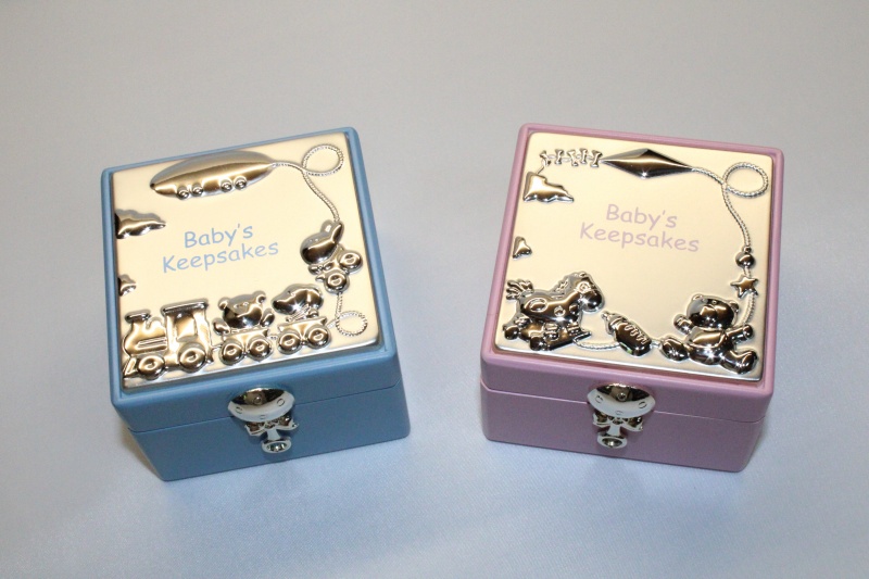 Shudehill Baby Keepsake Box ~ Pink or Blue