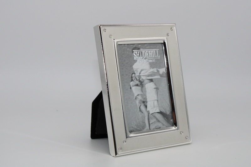 Shudehill 2'' x 3'' Satin Silver Classic Photo Frame with Diamante Stones