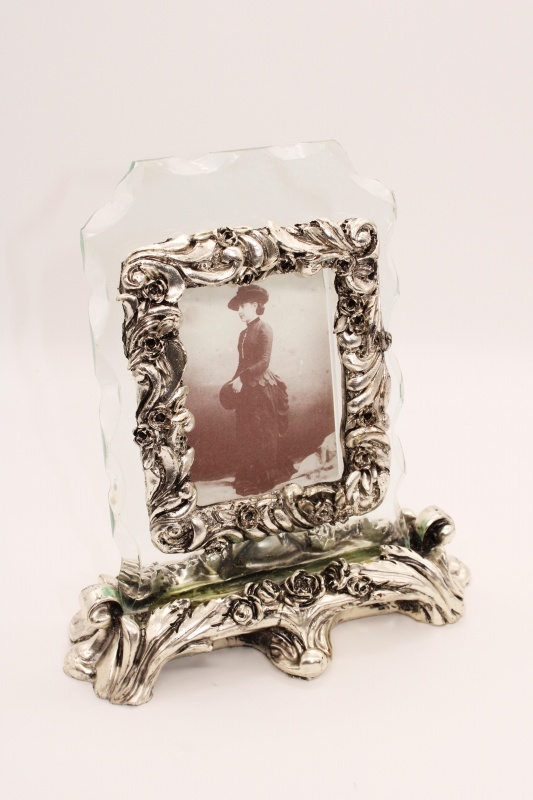 Italian Silver & Glass Photo Frame