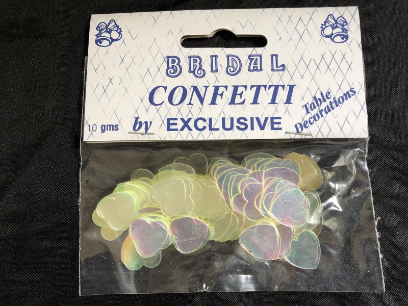 Heart Shaped Foil Table Scatter Confetti, 13mm