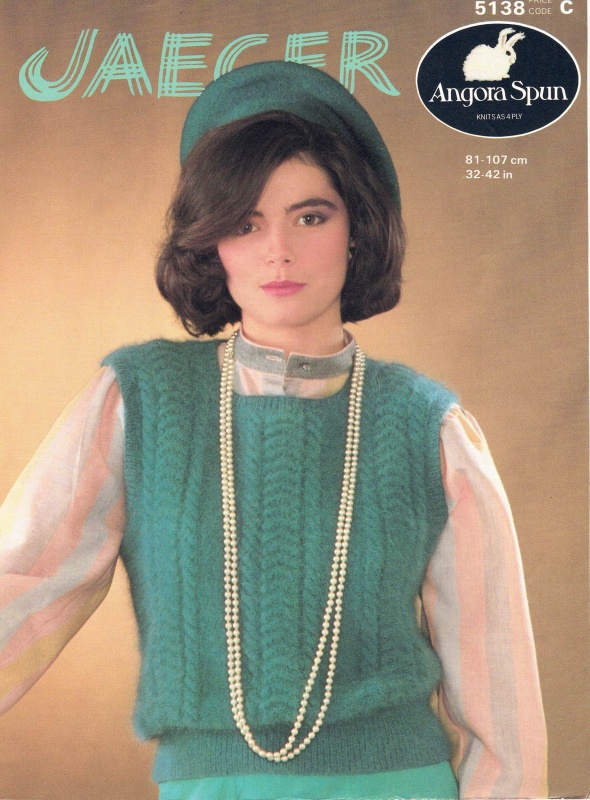 Vintage Jaeger Knitting Pattern No. 5138 - Ladies Top