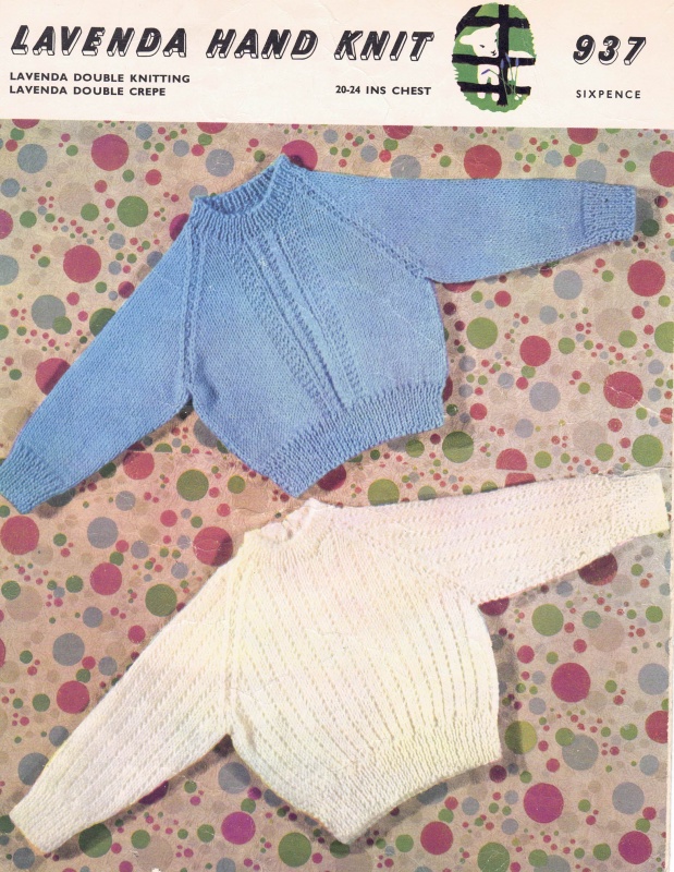 Vintage Lister Knitting Pattern 937 - Children's Jerseys