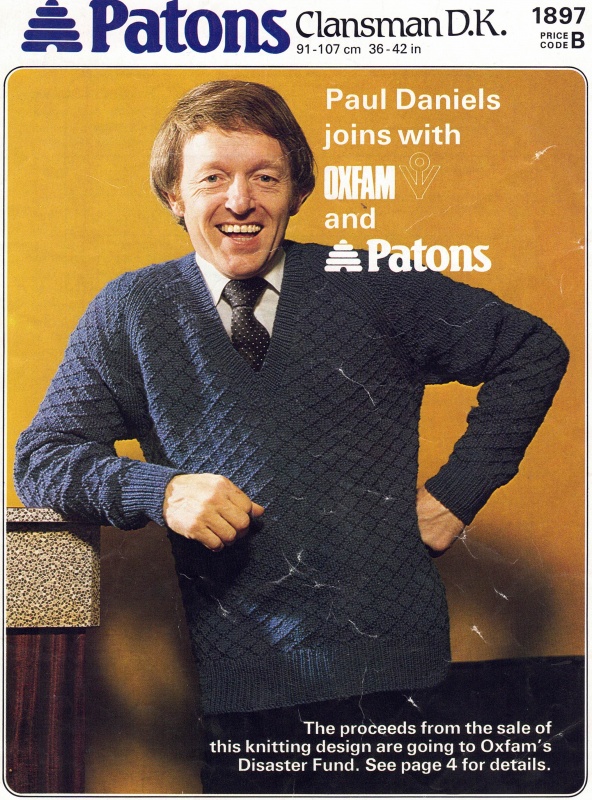 Vintage Patons Knitting Pattern 1897: Classic V-Neck Sweater