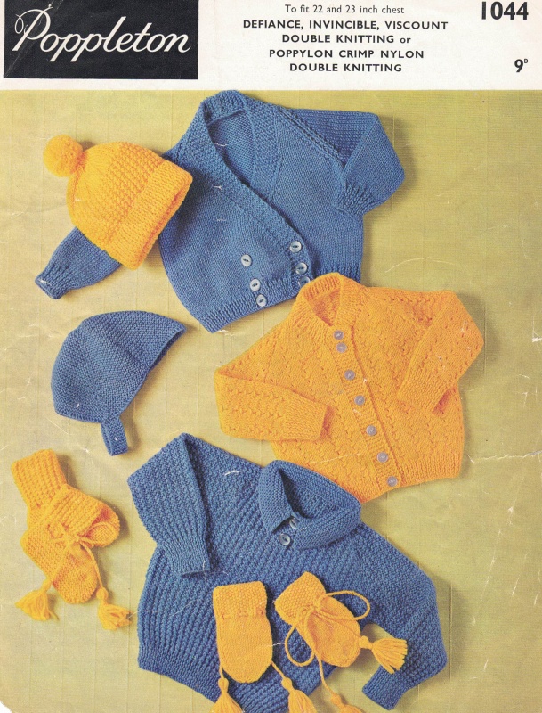 Vintage Poppleton Knitting Pattern 1044: Toddler's Outdoor Garments