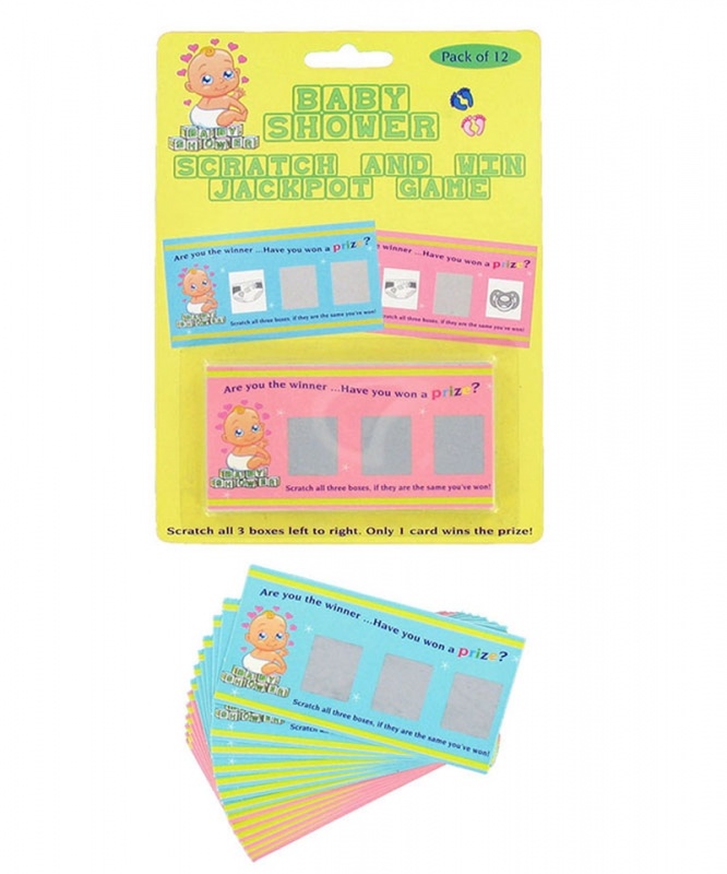 Baby Shower Scratch Card Game