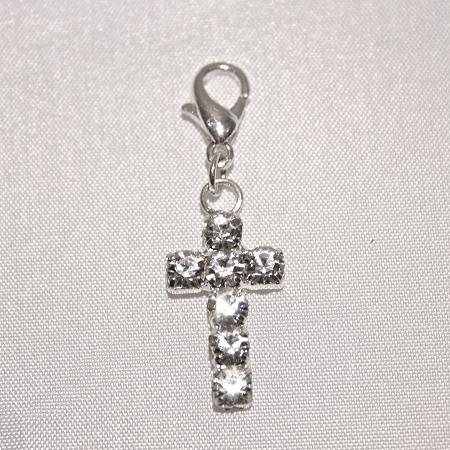 Rhinestone Cross on Clasp Embellishment