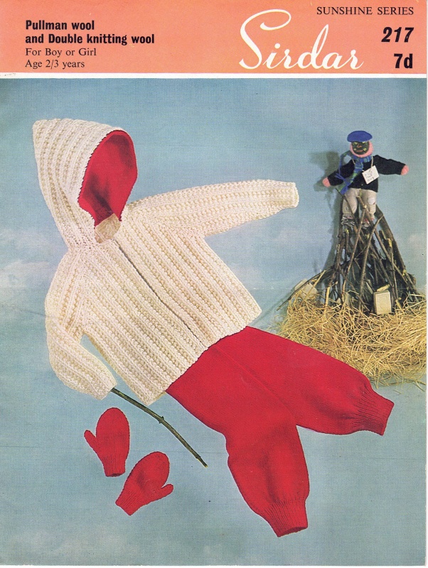 Vintage Sirdar Knitting Pattern No 217: Toddler's Duffle Suit ~ Boys & Girls