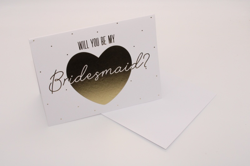 'Will You Be My Bridesmaid?' Card & Envelope