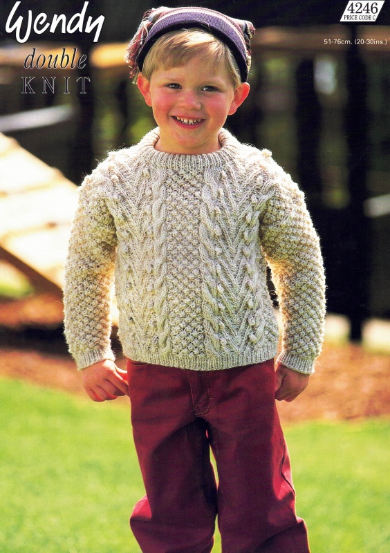 Vintage Wendy Knitting Pattern 4246: Child's Sweater