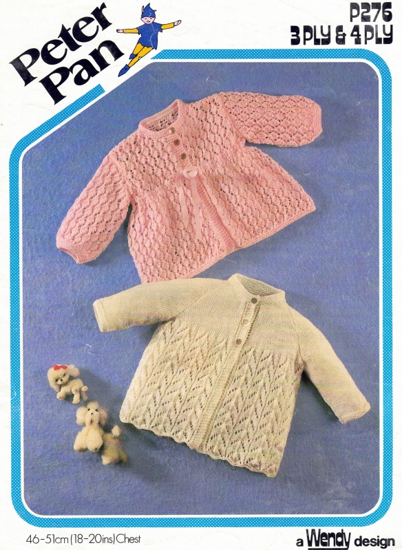 Vintage Wendy Knitting Pattern P276: Matinee Coats
