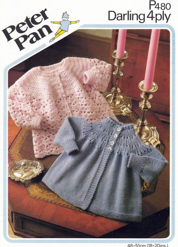 Vintage Wendy Knitting Pattern P480: Crochet & Knitted Matinee Coats