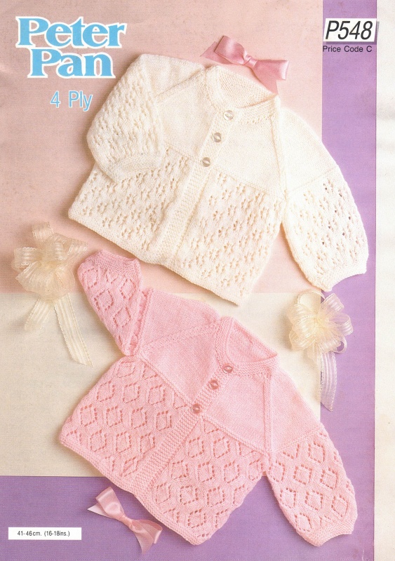 Vintage Wendy Knitting Pattern P548: Matinee Jackets