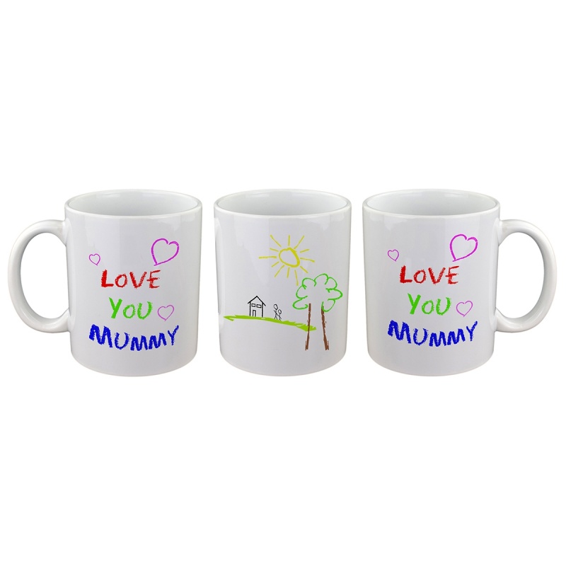 'Love you Mummy' Kids Home Drawing Design Mug
