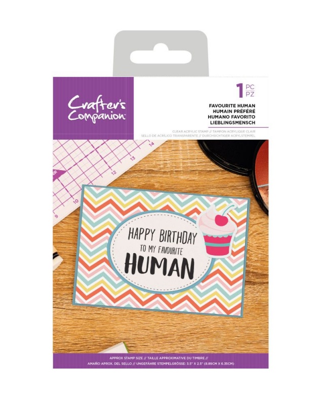Crafters Companion Clear Acrylic Stamp ~ Favourite Human